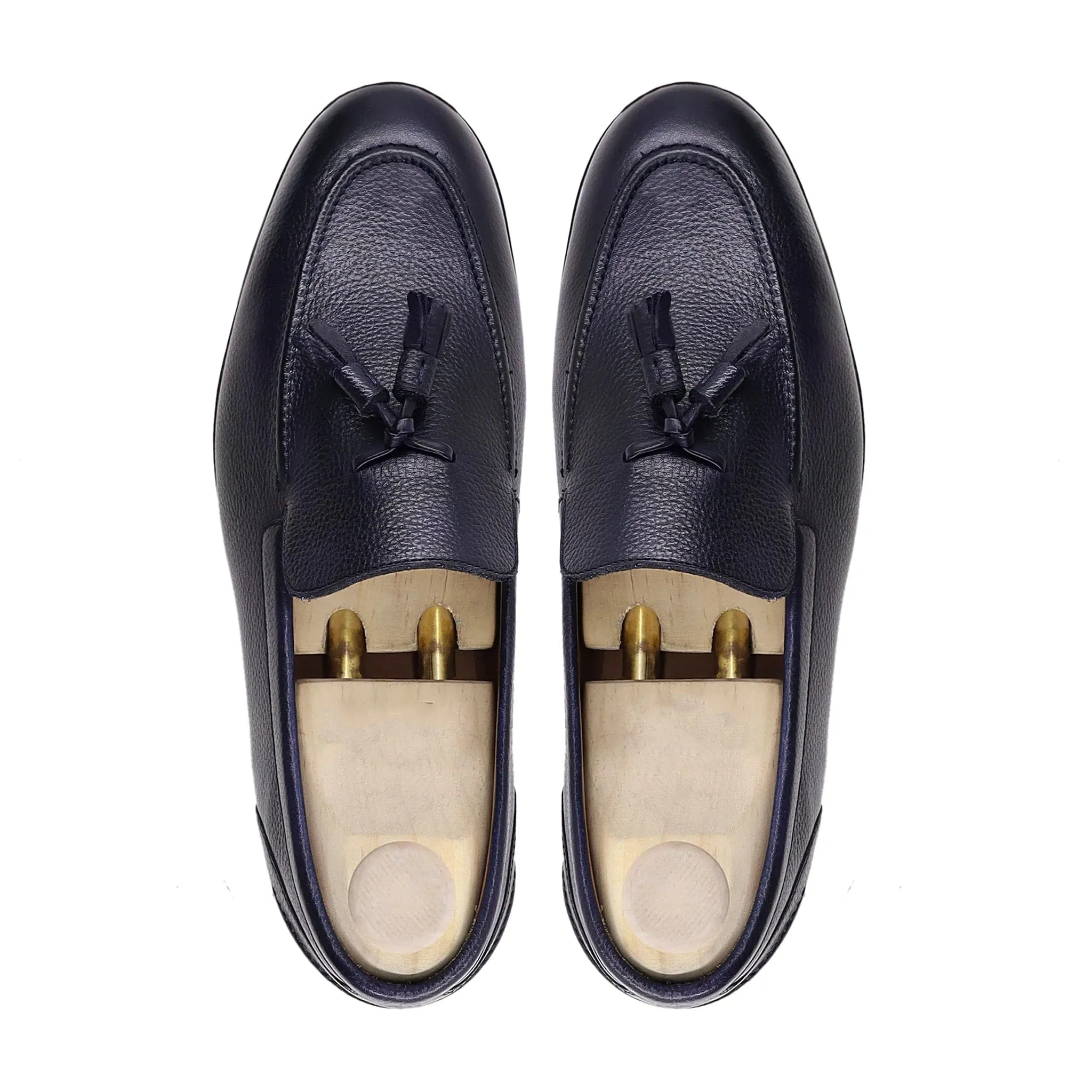 Handmade Custom Calf Leather Mens Loafers