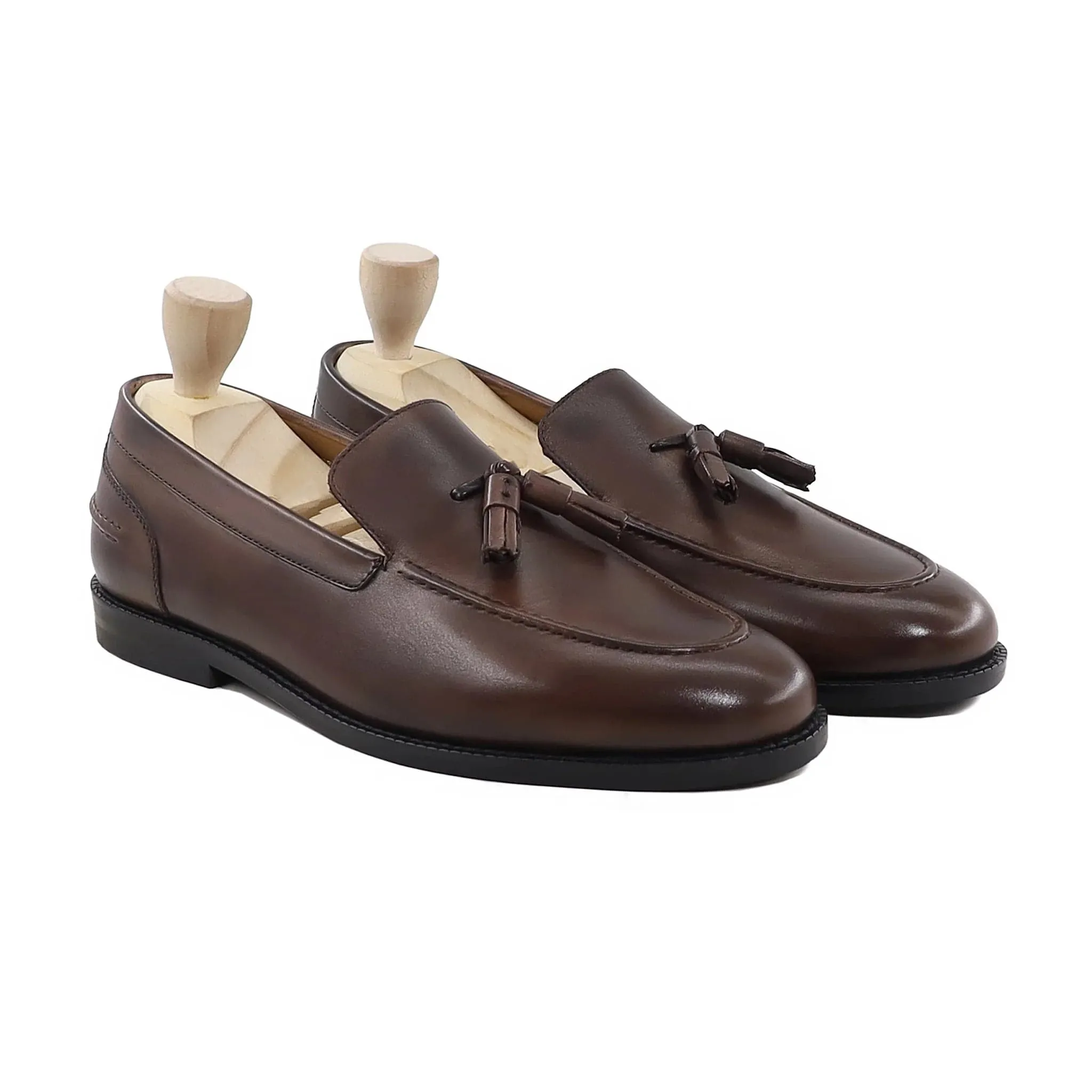 Handmade Custom Calf Leather Mens Loafers