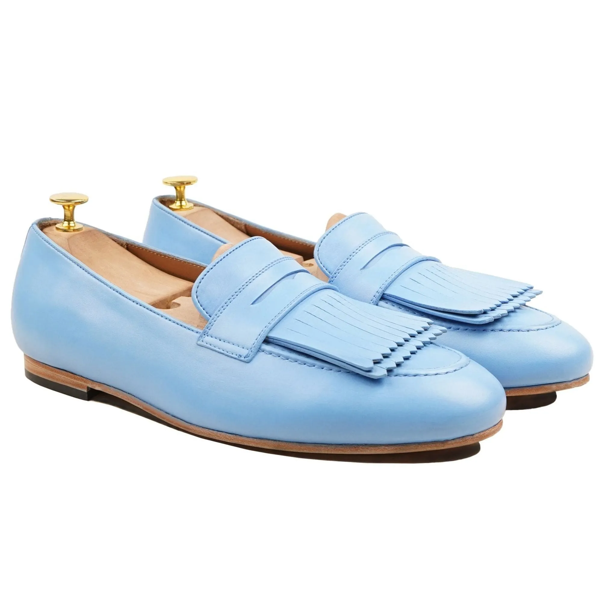 Handmade Custom Calf Leather Mens Loafers