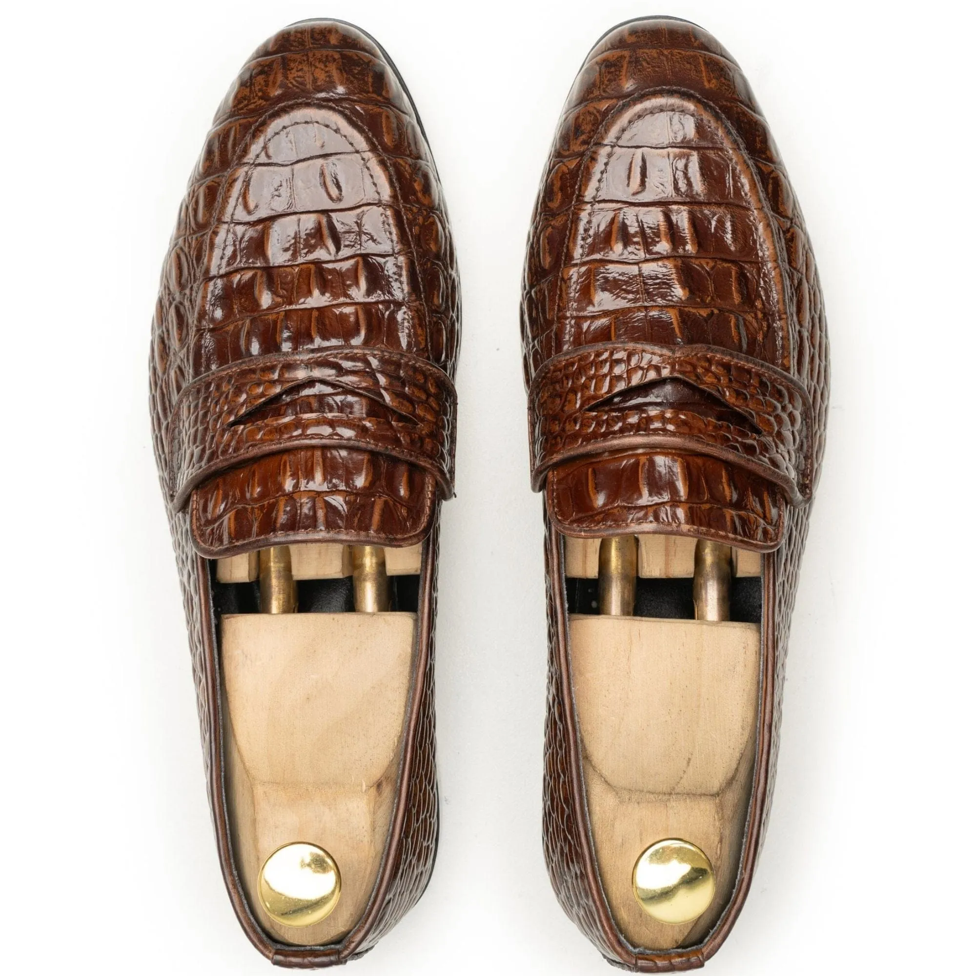 Handmade Custom Calf Leather Mens Loafers