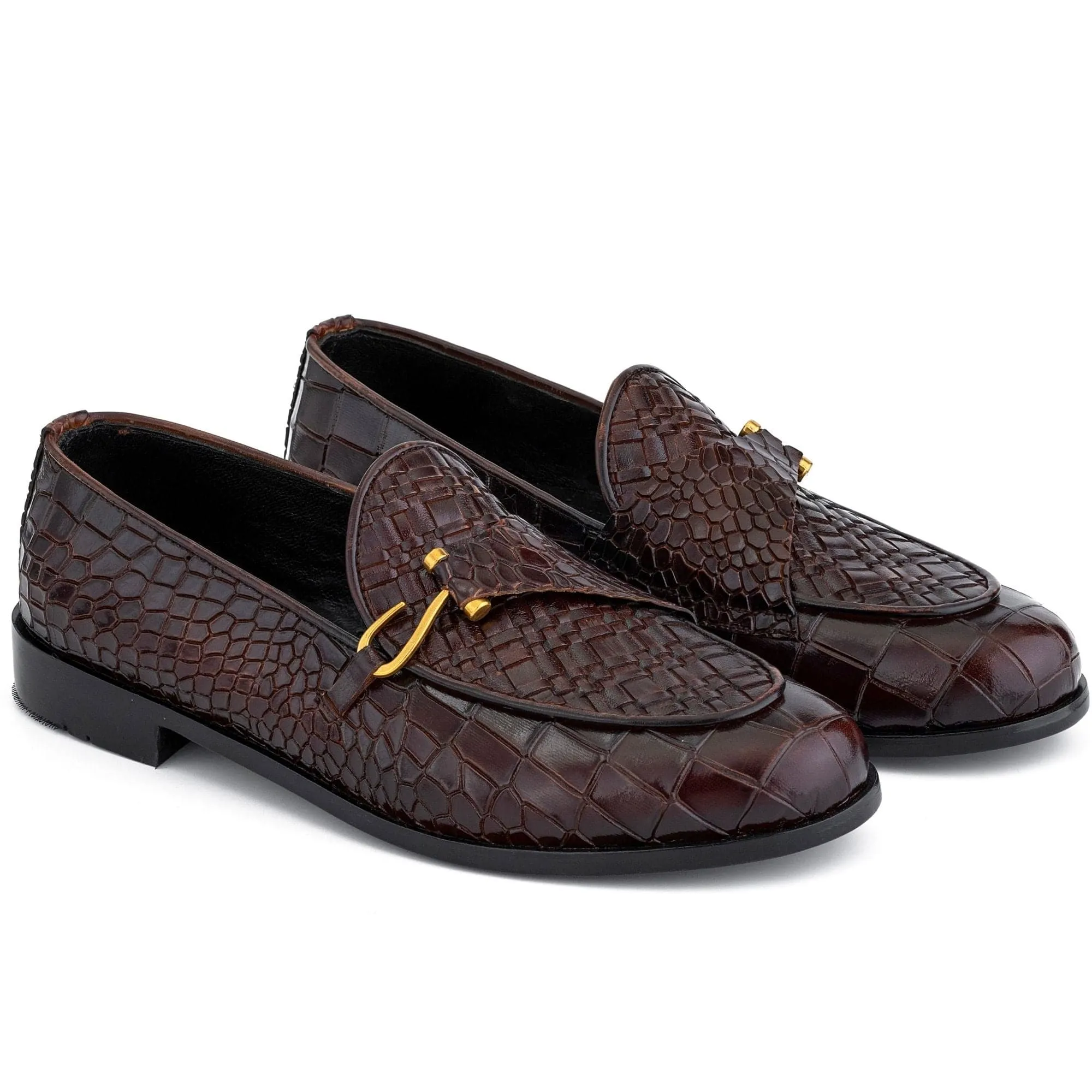 Handmade Custom Calf Leather Mens Loafers