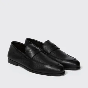 Harrys Of London Wilson II Black Deerskin Loafer  11.5 US Penny $750
