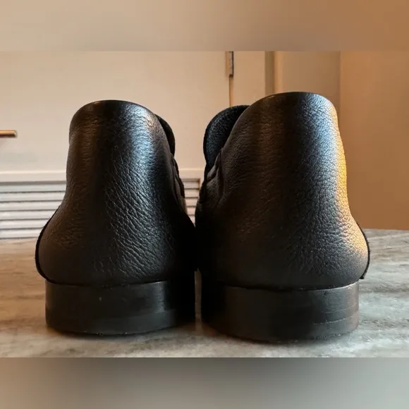 Harrys Of London Wilson II Black Deerskin Loafer  11.5 US Penny $750