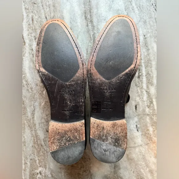 Harrys Of London Wilson II Black Deerskin Loafer  11.5 US Penny $750