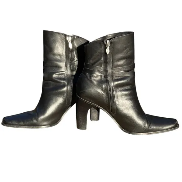 Heeled Boots Womans Sz. 9.5 Harley Davidson Black Heels