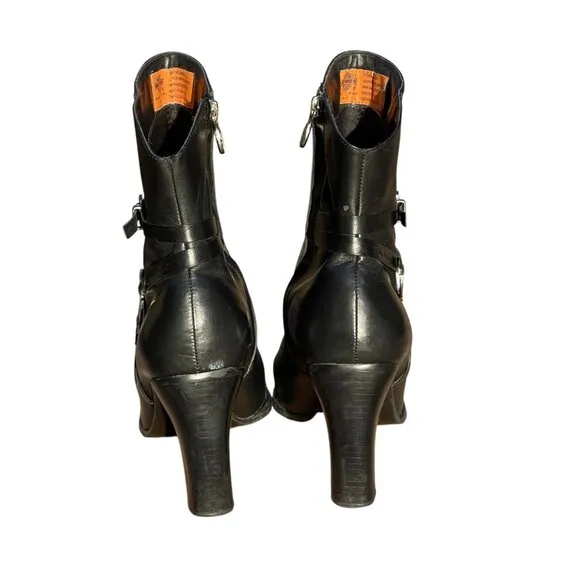 Heeled Boots Womans Sz. 9.5 Harley Davidson Black Heels