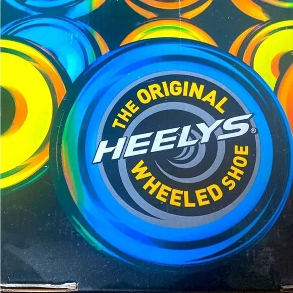 HEELYS Sneakers Pro 20 NEW Rainbow Wheeled Shoes Multicolor Pink Black Size 5
