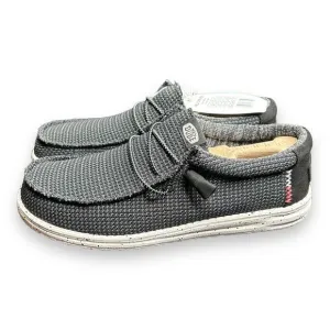 Hey Dude Wally Sport Mesh Men's Size 8 Casual Shoes Black/White New