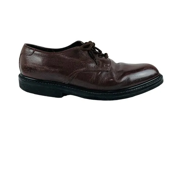 Hitchcock 150 Brown Leather Oxford Men's Wide Dress Shoes 13 3E