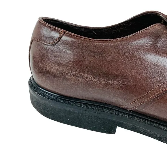 Hitchcock 150 Brown Leather Oxford Men's Wide Dress Shoes 13 3E