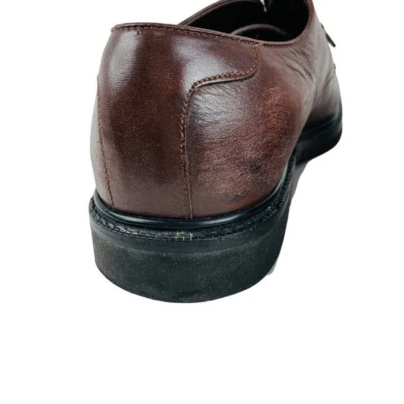 Hitchcock 150 Brown Leather Oxford Men's Wide Dress Shoes 13 3E