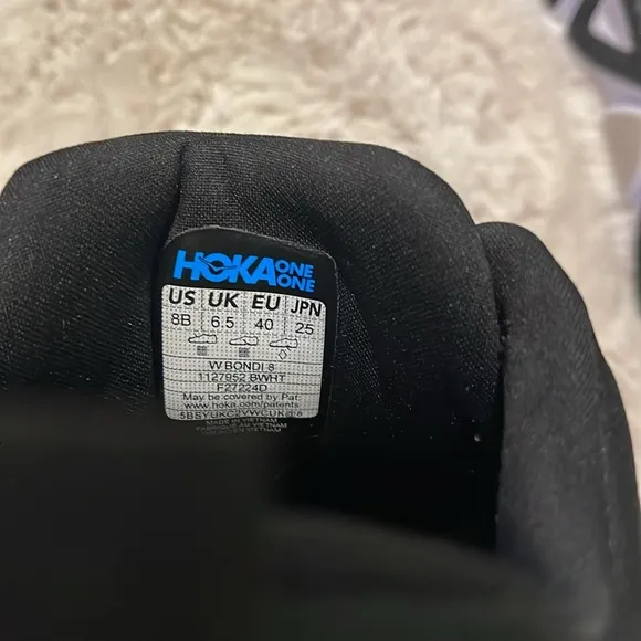 HOKA BONDI 8Men's Black Running Shoes