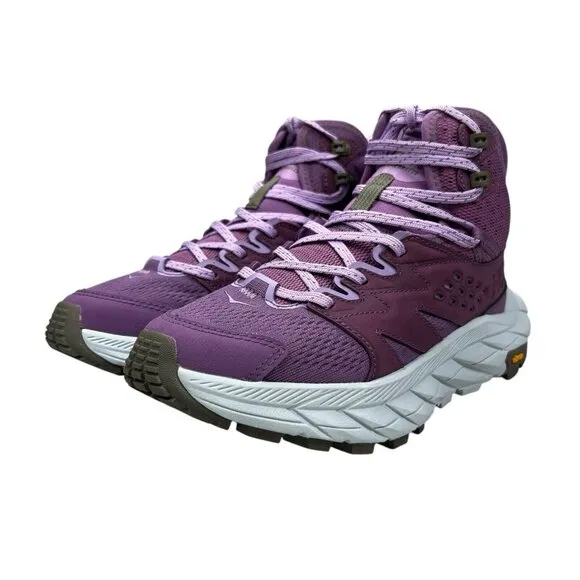 Hoka One One Anacapa 2 Mid Breeze Purple Hiking Boots Women's Size 7.5 B