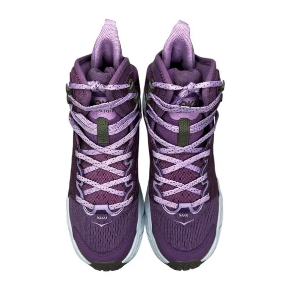 Hoka One One Anacapa 2 Mid Breeze Purple Hiking Boots Women's Size 7.5 B