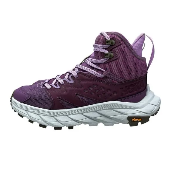 Hoka One One Anacapa 2 Mid Breeze Purple Hiking Boots Women's Size 7.5 B
