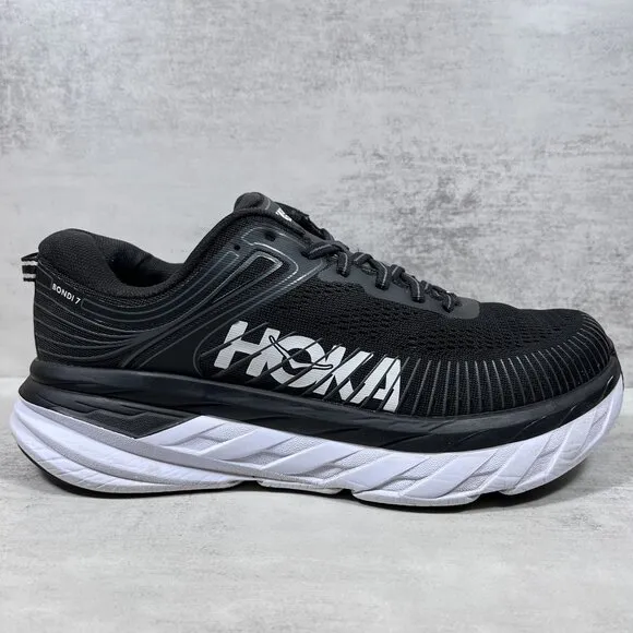 Hoka One One Bondi 7 Running Shoes - Women's Size 8 D - Black