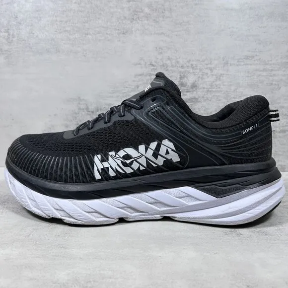 Hoka One One Bondi 7 Running Shoes - Women's Size 8 D - Black