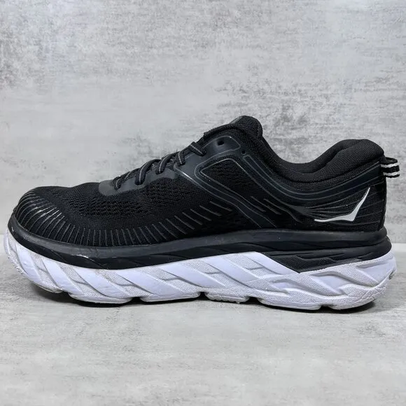 Hoka One One Bondi 7 Running Shoes - Women's Size 8 D - Black