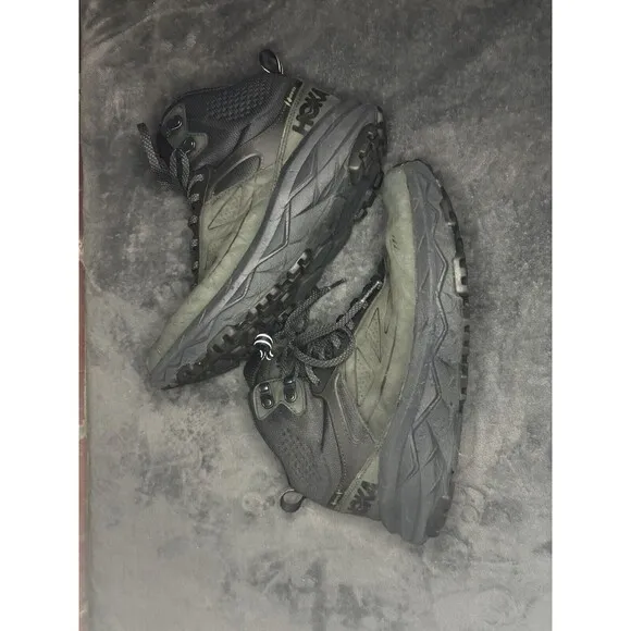 Hoka One One Challenger Mid Gtx Shoes Mens Black Hiking Boots Outdoors Size 10