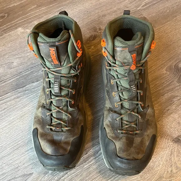 Hoka One One Kaha GTX Waterproof Brown Hiking Trekking Boots Mens 11 UK 10.5