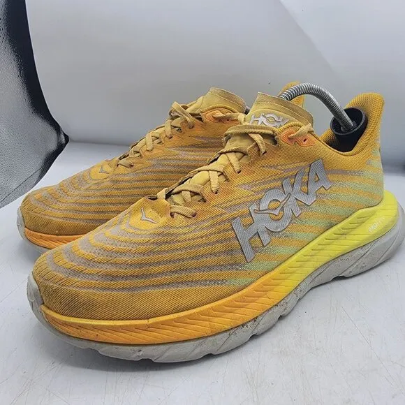Hoka One One Mach 5 Mens 12 D Radiant Yellow Evening Primrose Athletic Shoes