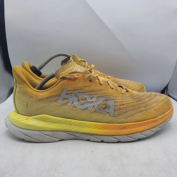 Hoka One One Mach 5 Mens 12 D Radiant Yellow Evening Primrose Athletic Shoes