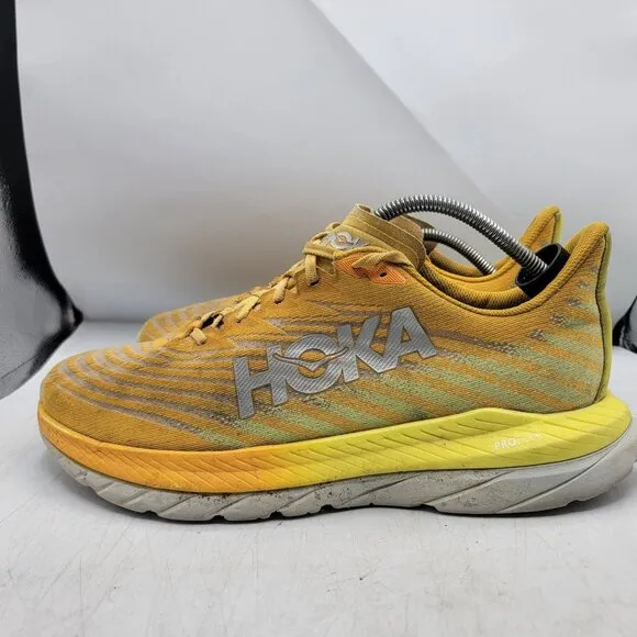 Hoka One One Mach 5 Mens 12 D Radiant Yellow Evening Primrose Athletic Shoes