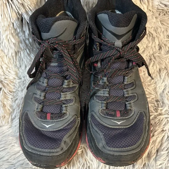 Hoka One One Womens 9 Tor Tech Mid eVent Hiking Waterproof Boots Granolagirl