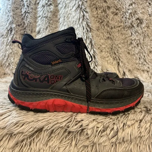 Hoka One One Womens 9 Tor Tech Mid eVent Hiking Waterproof Boots Granolagirl