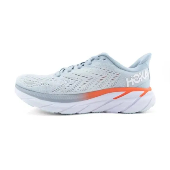 Hoka One One Women's Blue Fog Clifton 8 Athletic Running Shoes Size 8B