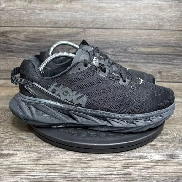 Hoka One One Mens Elevon 2 1106477 BDSD Black Running Shoes Sneakers Size 10.5
