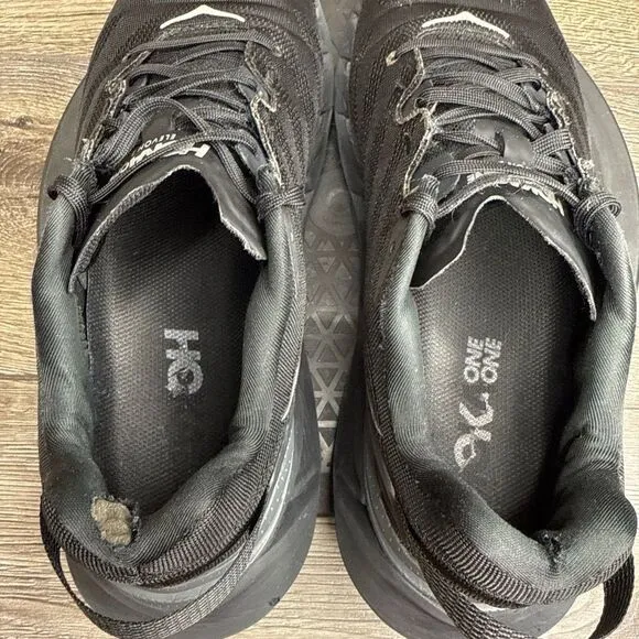 Hoka One One Mens Elevon 2 1106477 BDSD Black Running Shoes Sneakers Size 10.5