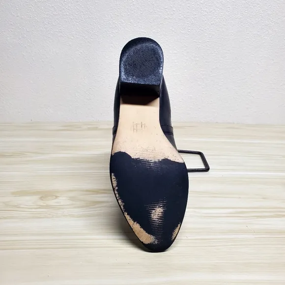 House of Harlow 1960 Black Leather Ankle Boots, Booties, Chelsea Size 39 8.5