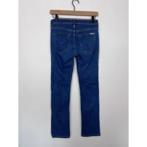 Hudson Jeans Mid Rise Straight Bootcut Dark Wash Stretch Denim Made in USA