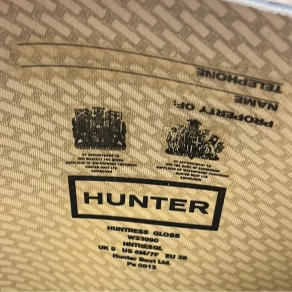 Hunter Huntress Gloss Black Winter &amp; Rain Boots