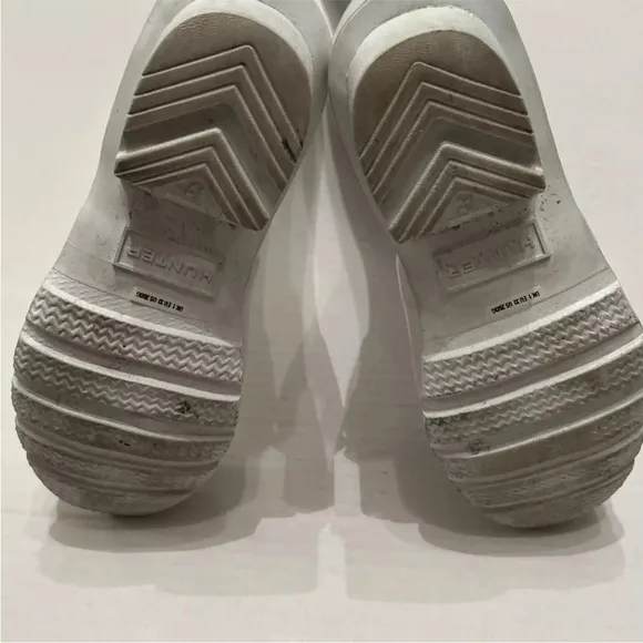 Hunter Kids Original Sz 2 Boy /Sz 3 Girl Tall Rain Boots White Pearlescent 💖