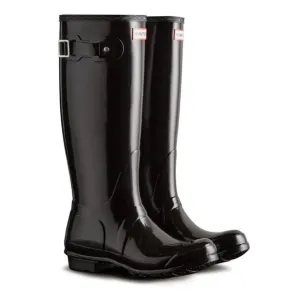 Hunter Original Gloss Black Tall Rain Boots Women’s Size 8 Winter Casual Travel