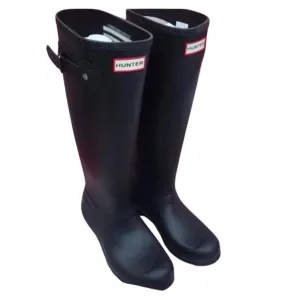 Hunter womens original tall black boots rain winter boots