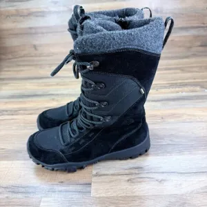Icebug Diana-L Ladies Black Suede Winter Snow Boots Size L8 BUGdri