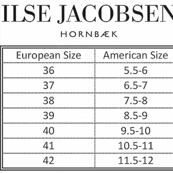 ILSE Jacobsen Hornbaek Style Tulip 139 Perforated Black Shoes Size 39 US 8.5-9