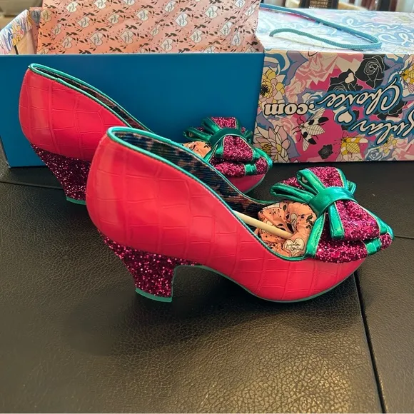 IRREGULAR CHOICE WOMENS BAN JOE HIGH HEEL - PINK