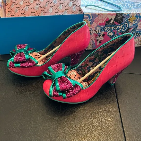 IRREGULAR CHOICE WOMENS BAN JOE HIGH HEEL - PINK
