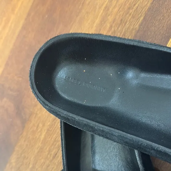 Isabel marant Black leather Slide Sandals