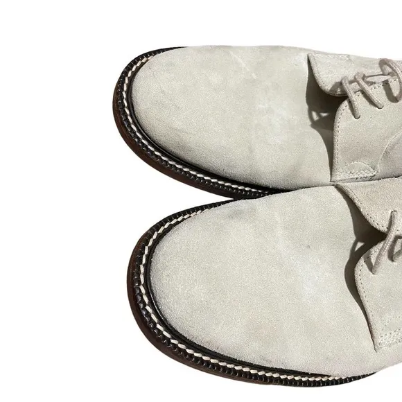 J Crew Cream Suede Lace Up Oxford