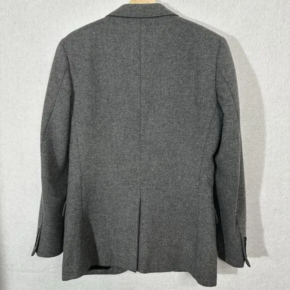 J Crew Ludlow Blazer Sport Coat Jacket Mens 36S Gray Moon Wool Yorkshire Tweed