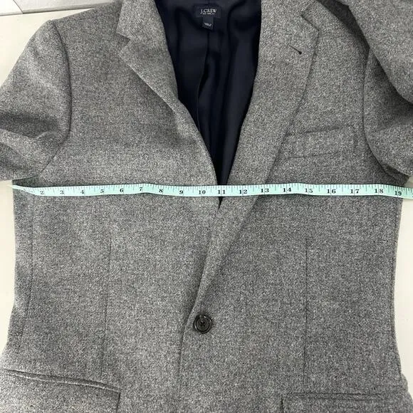 J Crew Ludlow Blazer Sport Coat Jacket Mens 36S Gray Moon Wool Yorkshire Tweed