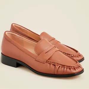 J. Crew Maison ruched loafers in leather