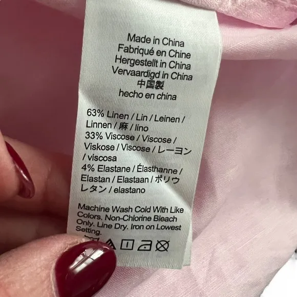 J. Crew - Stretch Viscose-Blend Button-Front Midi Dress Light Pink Sz 18