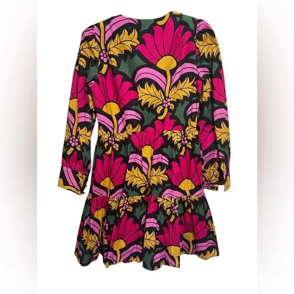 J. Crew Tiered Popover Floral Ruffle Dress Size 4