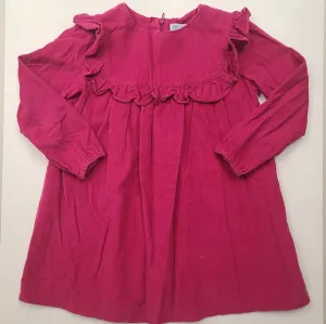 Jacadi Magenta Pink Velour Dress 5T
